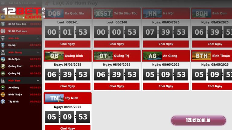 Các sản phẩm hấp dẫn có tại xổ số GPI 12Bet