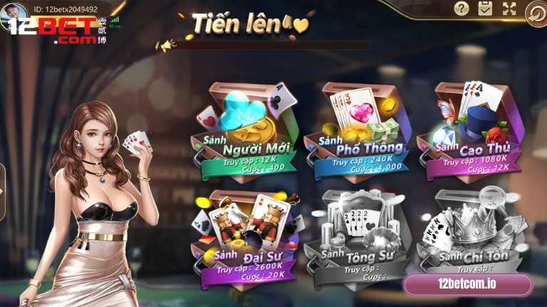 Cách đánh bài tiến lên 12Bet đơn giản, dễ hiểu