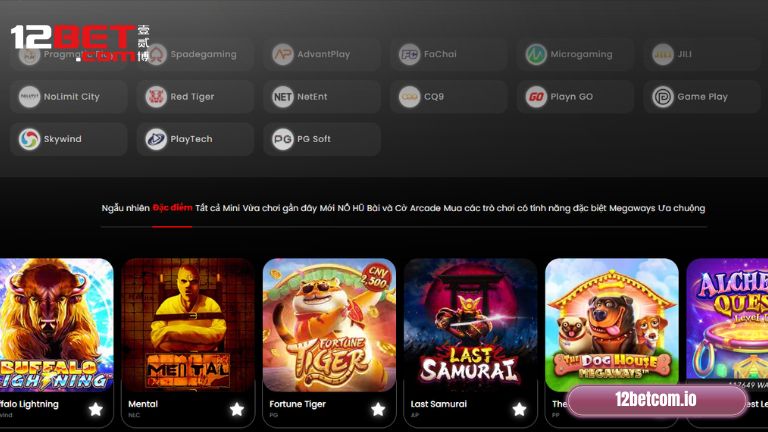 Điểm danh các nhà cung cấp hàng đầu tại Nổ Hũ 12Bet