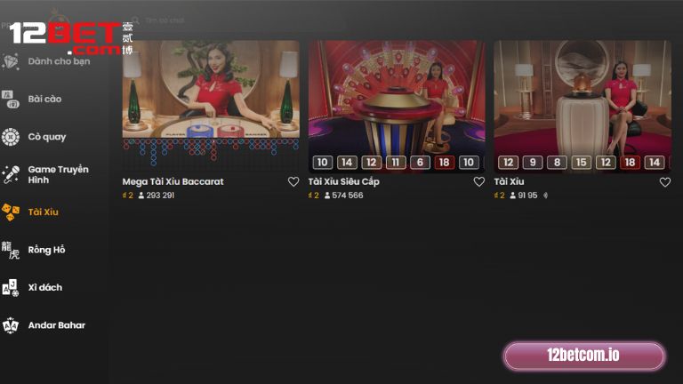 Giới thiệu Tài Xỉu 12Bet