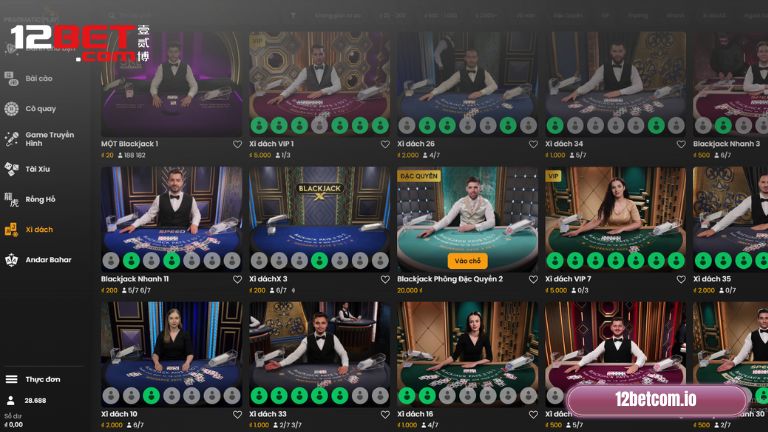 Giới thiệu Xì Dách 12Bet