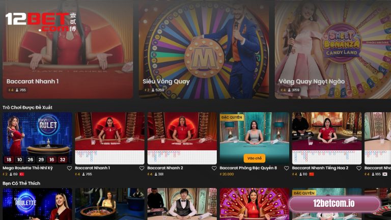 So sánh sảnh Live Casino 12Bet với các đối thủ