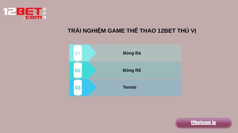 Trò chơi thú vị, không nên bỏ lỡ tại thể thao 12Bet
