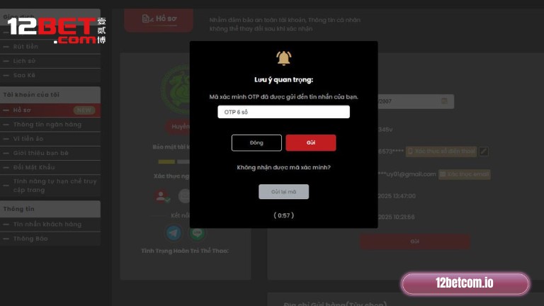 Xác thực tài khoản