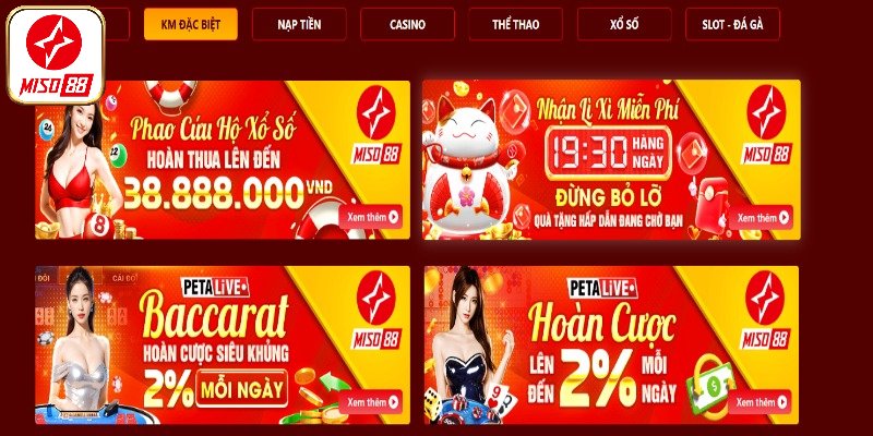 Điều kiện nhận khuyến mãi Miso88