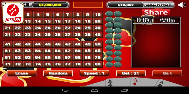 Mẹo chơi Keno Miso88 trúng đậm