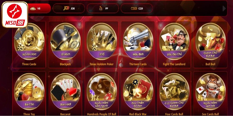 Sơ lược sảnh game bài Miso88