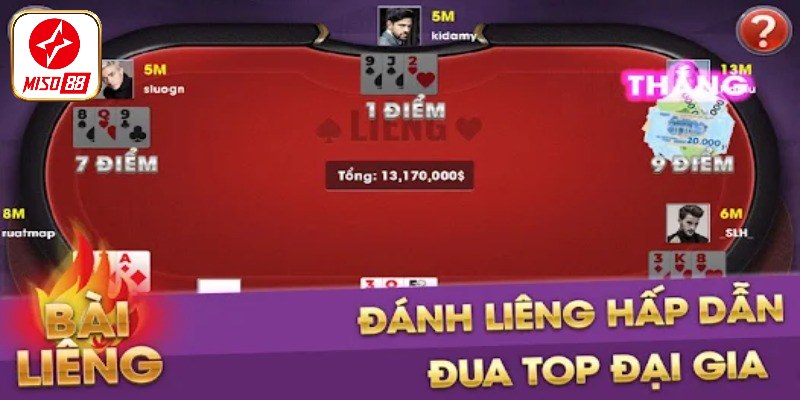 Ưu điểm khi chơi Liêng Miso88