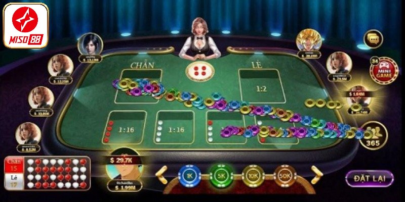 Xóc Đĩa Miso88 có nhiều lựa chọn đặt cược